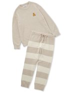 【ジェラートピケ オム/GELATO PIQUE HOMME / MEN】の【ONLINE限定】【HOMME】ベビモコベアプルオーバー ロングパンツセット 人気、トレンドファッション・服の通販 founy(ファニー) ファッション Fashion メンズファッション Fashion for Men トップス・カットソー Cut & Sew Tops おすすめ Recommended / Our Picks ギフト プレゼント Gift / Present シンプル Simple, Minimal セットアップ Set-Up, Coordinated Outfit ボーダー Border, Stripe ロング Long, Long-Length ワンポイント One Point, Statement Accent 定番 Standard, Basic Item thumbnail BEG[037]|ID: prp329100004663196 ipo3291000000033851240