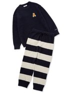 【ジェラートピケ オム/GELATO PIQUE HOMME / MEN】の【ONLINE限定】【HOMME】ベビモコベアプルオーバー ロングパンツセット 人気、トレンドファッション・服の通販 founy(ファニー) ファッション Fashion メンズファッション Fashion for Men トップス・カットソー Cut & Sew Tops おすすめ Recommended / Our Picks ギフト プレゼント Gift / Present シンプル Simple, Minimal セットアップ Set-Up, Coordinated Outfit ボーダー Border, Stripe ロング Long, Long-Length ワンポイント One Point, Statement Accent 定番 Standard, Basic Item thumbnail NVY[089]|ID: prp329100004663196 ipo3291000000033851241