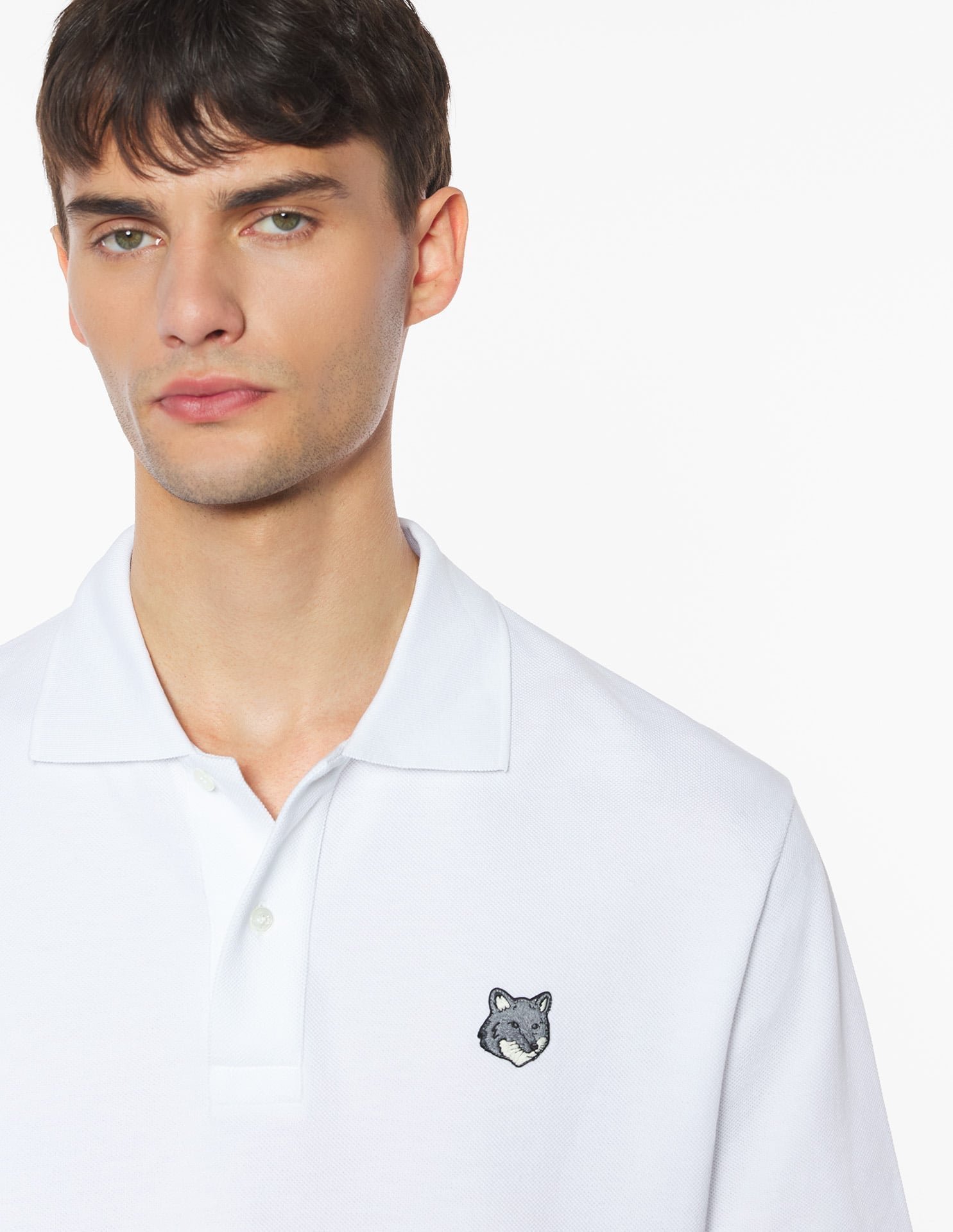 【メゾン キツネ/MAISON KITSUNE / MEN】のFOX HEAD COMFORT POLO インテリア・キッズ・メンズ・レディースファッション・服の通販 founy(ファニー) 　ファッション　Fashion　メンズファッション　Fashion for Men　冬　Winter / This Winter　パッチ　Patch, Appliqué　半袖　Short Sleeve, Half Sleeve　A/W・秋冬　Autumn/Winter　WHITE|ID: prp329100004663332 ipo3291000000033738269