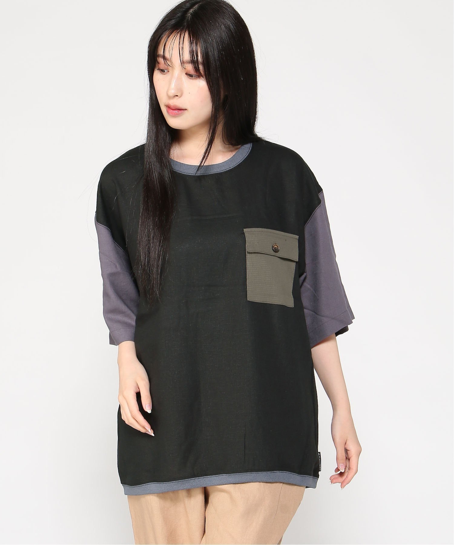 【ジムマスター/gym master / MEN】のgym master/麻レーヨンビッグTee インテリア・キッズ・メンズ・レディースファッション・服の通販 founy(ファニー) 　ファッション　Fashion　メンズファッション　Fashion for Men　ショルダー　Shoulder, Shoulder Strap　デニム　Denim, Jeans Material　ドロップ　Drop Shoulder, Dropped Style　ビッグ　Big, Oversized　フラップ　Flap, Flap Pocket　ポケット　Pocket, Pocket Detail　リラックス　Relax, Relaxed Fit　ワイド　Wide, Wide Fit　夏　Summer　クレイジー|ID: prp329100004663340 ipo3291000000033738310