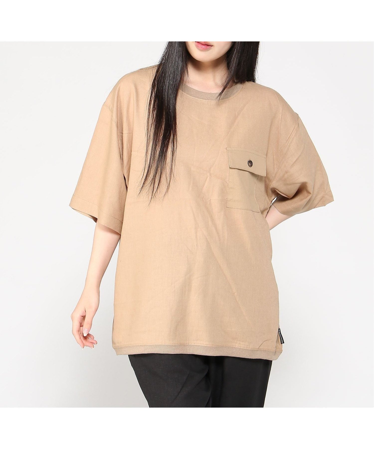【ジムマスター/gym master / MEN】のgym master/麻レーヨンビッグTee インテリア・キッズ・メンズ・レディースファッション・服の通販 founy(ファニー) 　ファッション　Fashion　メンズファッション　Fashion for Men　ショルダー　Shoulder, Shoulder Strap　デニム　Denim, Jeans Material　ドロップ　Drop Shoulder, Dropped Style　ビッグ　Big, Oversized　フラップ　Flap, Flap Pocket　ポケット　Pocket, Pocket Detail　リラックス　Relax, Relaxed Fit　ワイド　Wide, Wide Fit　夏　Summer　ベージュ|ID: prp329100004663340 ipo3291000000033738315