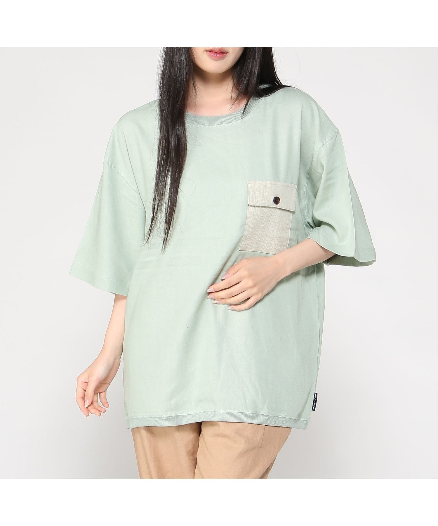 【ジムマスター/gym master / MEN】のgym master/麻レーヨンビッグTee インテリア・キッズ・メンズ・レディースファッション・服の通販 founy(ファニー) 　ファッション　Fashion　メンズファッション　Fashion for Men　ショルダー　Shoulder, Shoulder Strap　デニム　Denim, Jeans Material　ドロップ　Drop Shoulder, Dropped Style　ビッグ　Big, Oversized　フラップ　Flap, Flap Pocket　ポケット　Pocket, Pocket Detail　リラックス　Relax, Relaxed Fit　ワイド　Wide, Wide Fit　夏　Summer　ミントグリーン|ID: prp329100004663340 ipo3291000000033738318