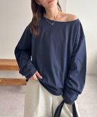【ディスコート/Discoat】の【新色追加!/WEB限定】2WAYワンショルプルオーバー 人気、トレンドファッション・服の通販 founy(ファニー) ファッション Fashion レディースファッション Fashion for Women トップス・カットソー Cut & Sew Tops カジュアルプルオーバー・ニットトップス Pullovers & Knit Tops / Casual Pullovers シンプル Simple, Minimal リラックス Relax, Relaxed Fit ロング Long, Long-Length 長袖 Long Sleeve, Full Sleeve thumbnail ミッドナイトブルー|ID: prp329100004663397 ipo3291000000034182077