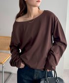 【ディスコート/Discoat】の【新色追加!/WEB限定】2WAYワンショルプルオーバー 人気、トレンドファッション・服の通販 founy(ファニー) ファッション Fashion レディースファッション Fashion for Women トップス・カットソー Cut & Sew Tops カジュアルプルオーバー・ニットトップス Pullovers & Knit Tops / Casual Pullovers シンプル Simple, Minimal リラックス Relax, Relaxed Fit ロング Long, Long-Length 長袖 Long Sleeve, Full Sleeve thumbnail ブラウン|ID: prp329100004663397 ipo3291000000034182088