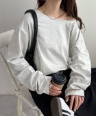 【ディスコート/Discoat】の【新色追加!/WEB限定】2WAYワンショルプルオーバー 人気、トレンドファッション・服の通販 founy(ファニー) ファッション Fashion レディースファッション Fashion for Women トップス・カットソー Cut & Sew Tops カジュアルプルオーバー・ニットトップス Pullovers & Knit Tops / Casual Pullovers シンプル Simple, Minimal リラックス Relax, Relaxed Fit ロング Long, Long-Length 長袖 Long Sleeve, Full Sleeve thumbnail ライトグレー|ID: prp329100004663397 ipo3291000000034182093