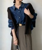 【ドゥドゥ/DouDou】の袖リブシアーデニムシャツ 人気、トレンドファッション・服の通販 founy(ファニー) ファッション Fashion レディースファッション Fashion for Women トップス・カットソー Cut & Sew Tops シャツ・ブラウス・オフィスカジュアル Elegant Blouses & Button-Ups 2025年 2025 2025春夏・S/S Spring/Summer 2025 SS25 シアー Sheer, See-Through デニム Denim, Jeans Material 夏 Summer S/S・春夏 SS, Spring/Summer, Warm Season thumbnail ブルー|ID: prp329100004663454 ipo3291000000033738737