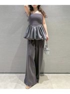 【リリーブラウン/Lily Brown】の【WEB限定00サイズ】バルーンペプラムボンディングセットアップ 人気、トレンドファッション・服の通販 founy(ファニー) ファッション Fashion レディースファッション Fashion for Women セットアップ Matching Sets ストレート Straight, Straight Cut セットアップ Set-Up, Coordinated Outfit バランス Balance, Style Balance バルーン Balloon, Balloon Silhouette フィット Fit, Slim Fit フロント Front, Front Design リラックス Relax, Relaxed Fit エレガント 上品 Elegant thumbnail GRY[006]|ID: prp329100004663479 ipo3291000000033793926