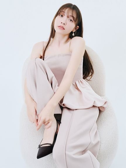 【リリーブラウン/Lily Brown】の【WEB限定00サイズ】バルーンペプラムボンディングセットアップ インテリア・キッズ・メンズ・レディースファッション・服の通販 founy(ファニー) 　ファッション　Fashion　レディースファッション　Fashion for Women　セットアップ　Matching Sets　ストレート　Straight, Straight Cut　セットアップ　Set-Up, Coordinated Outfit　バランス　Balance, Style Balance　バルーン　Balloon, Balloon Silhouette　フィット　Fit, Slim Fit　フロント　Front, Front Design　リラックス　Relax, Relaxed Fit　エレガント 上品　Elegant　PBEG[036]|ID: prp329100004663479 ipo3291000000033793928