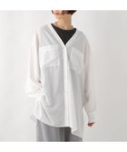 【レプシィム ローリーズファーム/LEPSIM LOWRYS FARM】のVネックBIGシャツチュニック オフホワイト05|ID: prp329100004663515 ipo3291000000033893238