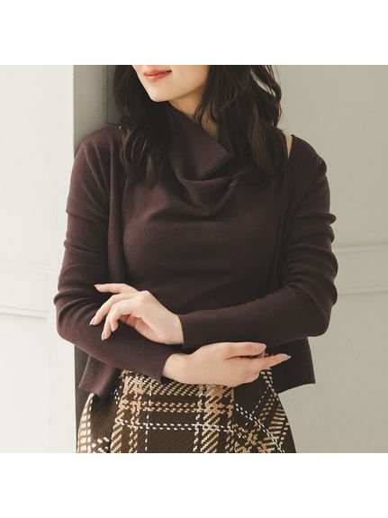【スナイデル/SNIDEL】のノースリーブニットアンサンブル インテリア・キッズ・メンズ・レディースファッション・服の通販 founy(ファニー) 　ファッション　Fashion　レディースファッション　Fashion for Women　トップス・カットソー　Cut & Sew Tops　ニット　Knit Tops & Sweaters　アンサンブルニット　Knit Ensembles & Twin Sets　キャミソール&ノースリーブ　Camisoles & Sleeveless Tops　おすすめ　Recommended / Our Picks　アンサンブル　Ensemble Set　エレガント 上品　Elegant　カーディガン　Cardigan, Knitwear　コンパクト　Compact, Small Size　トレンド　Trend, Trending Now　ドレープ　Drape, Draping Fabric　ノースリーブ　Sleeveless, No-Sleeve　フロント　Front, Front Design　BRW[058]|ID: prp329100004663598 ipo3291000000033739317