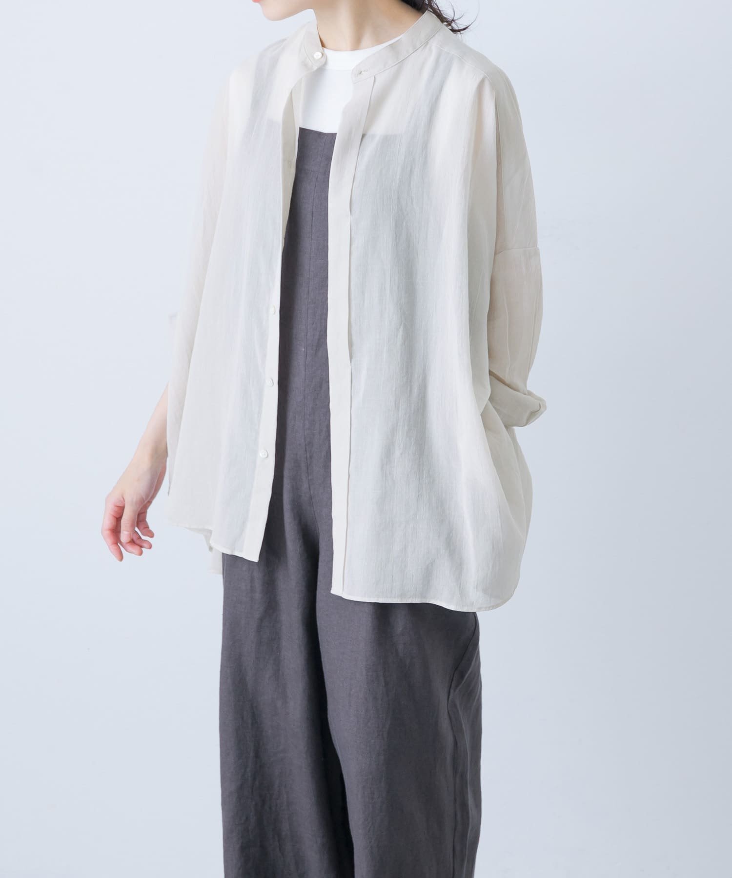 【かぐれ/kagure / URBAN RESEARCH】のバックタックワイドシャツ 人気、トレンドファッション・服の通販 founy(ファニー) 　ファッション　Fashion　レディースファッション　Fashion for Women　トップス・カットソー　Cut & Sew Tops　シャツ・ブラウス・オフィスカジュアル　Elegant Blouses & Button-Ups　バッグ　Bags　エアリー　Airy Texture　吸水　Absorbent, Quick-Dry　シアー　Sheer, See-Through　シンプル　Simple, Minimal　スタンド　Stand Collar, Upright Stand　ストレート　Straight, Straight Cut　フロント　Front, Front Design　ワイド　Wide, Wide Fit　S/S・春夏　SS, Spring/Summer, Warm Season　おすすめ　Recommended / Our Picks　夏　Summer　エレガント 上品　Elegant　2025年　2025　2025春夏・S/S　Spring/Summer 2025 SS25　 other-1|ID: prp329100004663611 ipo3291000000033844623