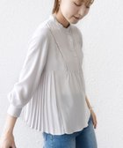 【シップス フォー ウィメン/SHIPS】の【WEB限定】 手洗い可能 ストレッチ ジョーゼット プリーツ ブラウス ホワイト系|ID: prp329100004664301 ipo3291000000033798255