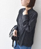 【シップス フォー ウィメン/SHIPS】の【WEB限定】 手洗い可能 ストレッチ ジョーゼット プリーツ ブラウス ブラック系|ID: prp329100004664301 ipo3291000000033798256