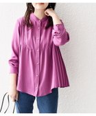 【シップス フォー ウィメン/SHIPS】の【WEB限定】 手洗い可能 ストレッチ ジョーゼット プリーツ ブラウス ピンク系|ID: prp329100004664301 ipo3291000000034861822