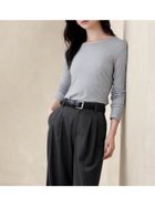 【バナナリパブリック ファクトリーストア/BANANA REPUBLIC FACTORY STORE】のBANANA REPUBLIC FACTORY STORE タイムレスクルーネックTシャツ 人気、トレンドファッション・服の通販 founy(ファニー) ファッション Fashion レディースファッション Fashion for Women トップス・カットソー Cut & Sew Tops シャツ・ブラウス・オフィスカジュアル Elegant Blouses & Button-Ups ロングTシャツ・Tシャツ Longline T-Shirts & Tees インナー Innerwear ロング Long, Long-Length 羽織 Haori, Light Jacket thumbnail LIGHT_HEATHER_GREY|ID: prp329100004664412 ipo3291000000033836841
