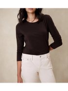 【バナナリパブリック ファクトリーストア/BANANA REPUBLIC FACTORY STORE】のBANANA REPUBLIC FACTORY STORE タイムレスクルーネックTシャツ 人気、トレンドファッション・服の通販 founy(ファニー) ファッション Fashion レディースファッション Fashion for Women トップス・カットソー Cut & Sew Tops シャツ・ブラウス・オフィスカジュアル Elegant Blouses & Button-Ups ロングTシャツ・Tシャツ Longline T-Shirts & Tees インナー Innerwear ロング Long, Long-Length 羽織 Haori, Light Jacket thumbnail COSTA_COFFEE|ID: prp329100004664412 ipo3291000000033836845