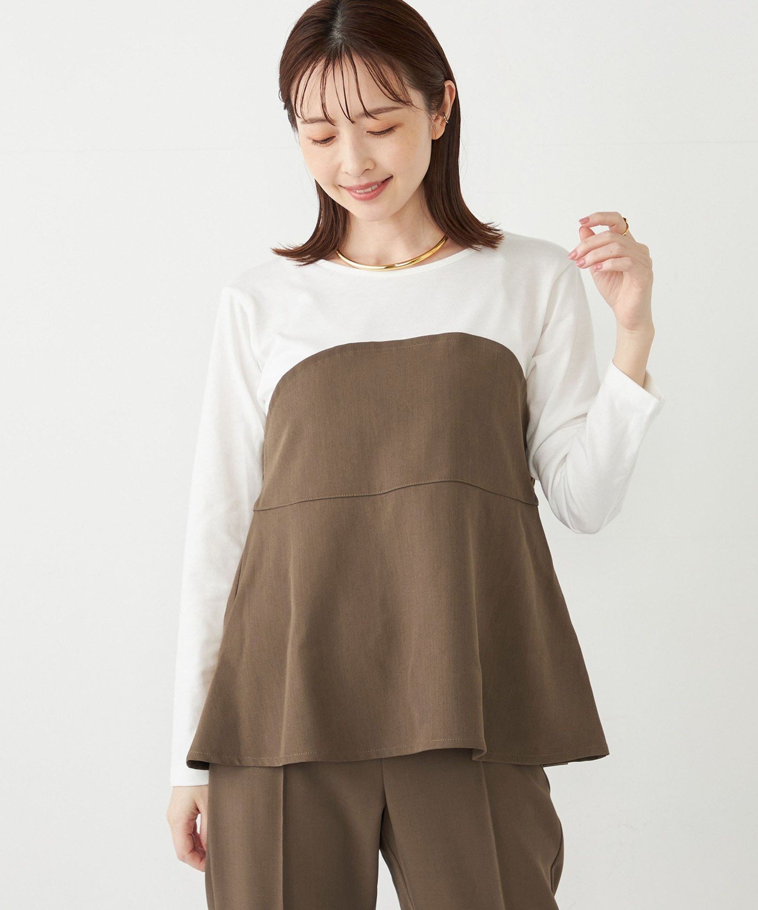 【シップス フォー ウィメン/SHIPS】のSHIPS Colors ビスチェ レイヤードライク トップス 人気、トレンドファッション・服の通販 founy(ファニー) 　ファッション　Fashion　レディースファッション　Fashion for Women　トップス・カットソー　Cut & Sew Tops　ビスチェ　Bustiers & Corset Tops / Layered Bustier Style　2024年　2024　2024-2025秋冬・A/W　Autumn/Winter 2024–25 AW24–25　カットソー　Cut and Sewn Top　セットアップ　Set-Up, Coordinated Outfit　ビスチェ　Bustier, Corset Top　フレア　Flare, Flared　 other-1|ID: prp329100004665456 ipo3291000000033747350