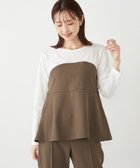 【シップス フォー ウィメン/SHIPS】のSHIPS Colors ビスチェ レイヤードライク トップス ブラウン|ID: prp329100004665456 ipo3291000000033747355