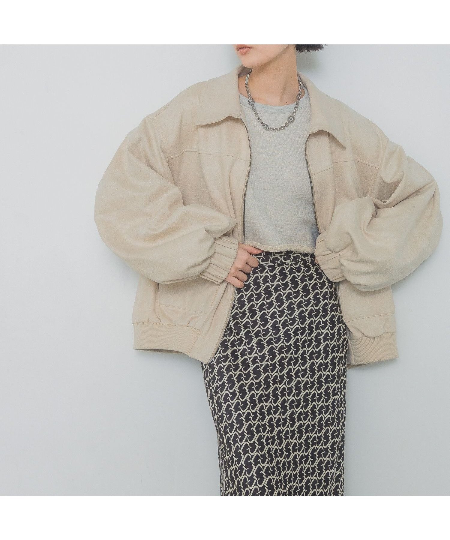 【ジーナシス/JEANASiS】のモンスターブルゾン インテリア・キッズ・メンズ・レディースファッション・服の通販 founy(ファニー)  ファッション Fashion レディースファッション Fashion for Women アウター Coat / Outerwear Collection ブルゾンジャケット・スポーティアウター Blouson Jackets おすすめ Recommended / Our Picks カットソー Cut and Sewn Top ビンテージ Vintage, Retro Style フォルム Silhouette, Form フレア Flare, Flared ブルゾン Blouson, Bomber Jacket ボトム Bottoms, Lower Wear ルーズ Loose, Oversized ワイド Wide, Wide Fit アイボリー|ID: prp329100004665832 ipo3291000000034313741