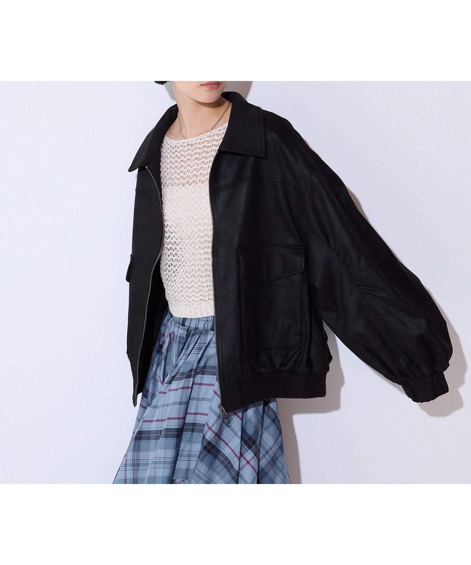 【ジーナシス/JEANASiS】のモンスターブルゾン インテリア・キッズ・メンズ・レディースファッション・服の通販 founy(ファニー)  ファッション Fashion レディースファッション Fashion for Women アウター Coat / Outerwear Collection ブルゾンジャケット・スポーティアウター Blouson Jackets おすすめ Recommended / Our Picks カットソー Cut and Sewn Top ビンテージ Vintage, Retro Style フォルム Silhouette, Form フレア Flare, Flared ブルゾン Blouson, Bomber Jacket ボトム Bottoms, Lower Wear ルーズ Loose, Oversized ワイド Wide, Wide Fit ブラック|ID: prp329100004665832 ipo3291000000034313743