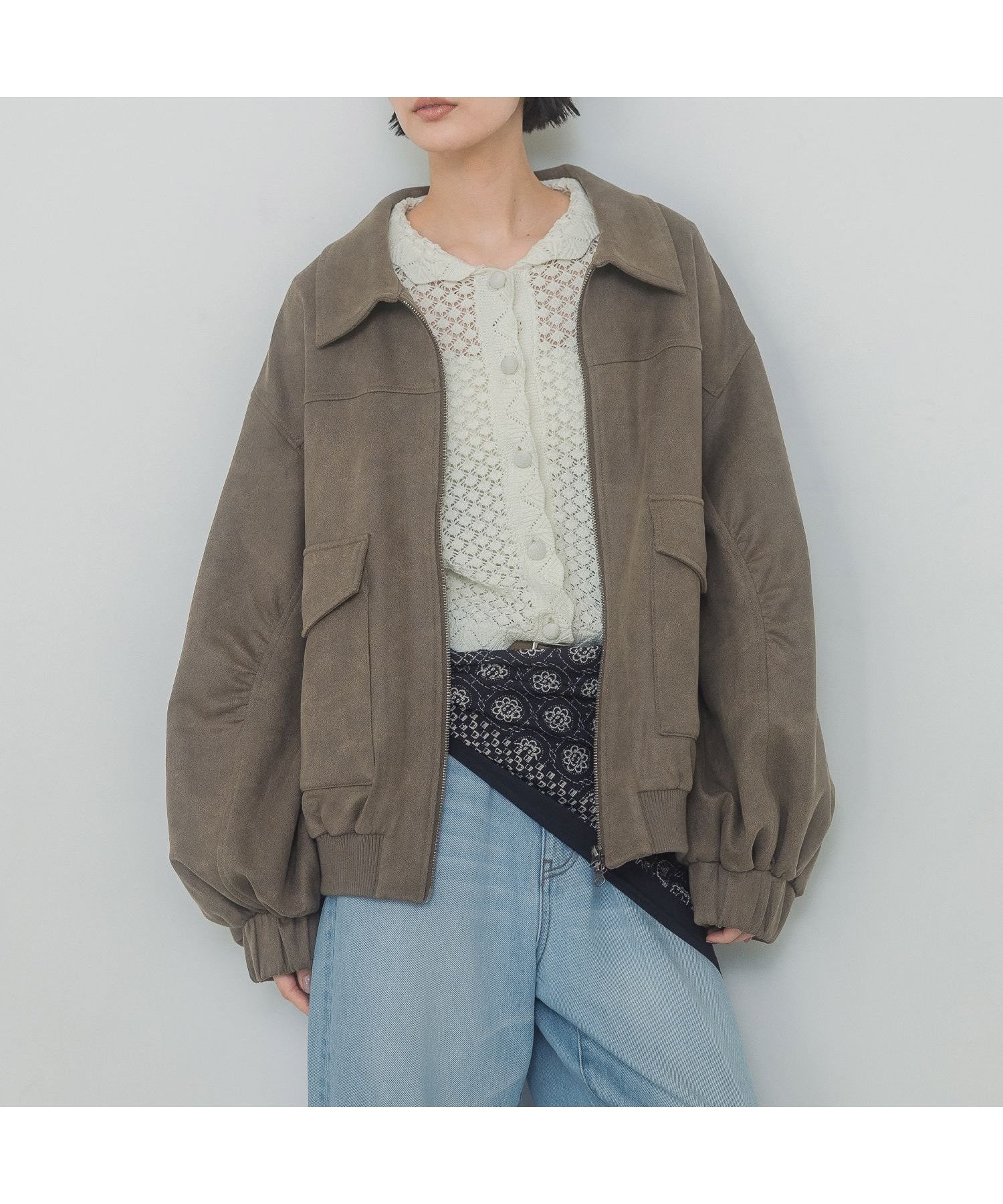 【ジーナシス/JEANASiS】のモンスターブルゾン インテリア・キッズ・メンズ・レディースファッション・服の通販 founy(ファニー)  ファッション Fashion レディースファッション Fashion for Women アウター Coat / Outerwear Collection ブルゾンジャケット・スポーティアウター Blouson Jackets おすすめ Recommended / Our Picks カットソー Cut and Sewn Top ビンテージ Vintage, Retro Style フォルム Silhouette, Form フレア Flare, Flared ブルゾン Blouson, Bomber Jacket ボトム Bottoms, Lower Wear ルーズ Loose, Oversized ワイド Wide, Wide Fit ブラウン|ID: prp329100004665832 ipo3291000000034313746