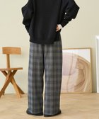 【フリークスストア/FREAK'S STORE】のスラックス イージーパンツ/チェックパンツ 25AW ダークグレー|ID: prp329100004665919 ipo3291000000034568515