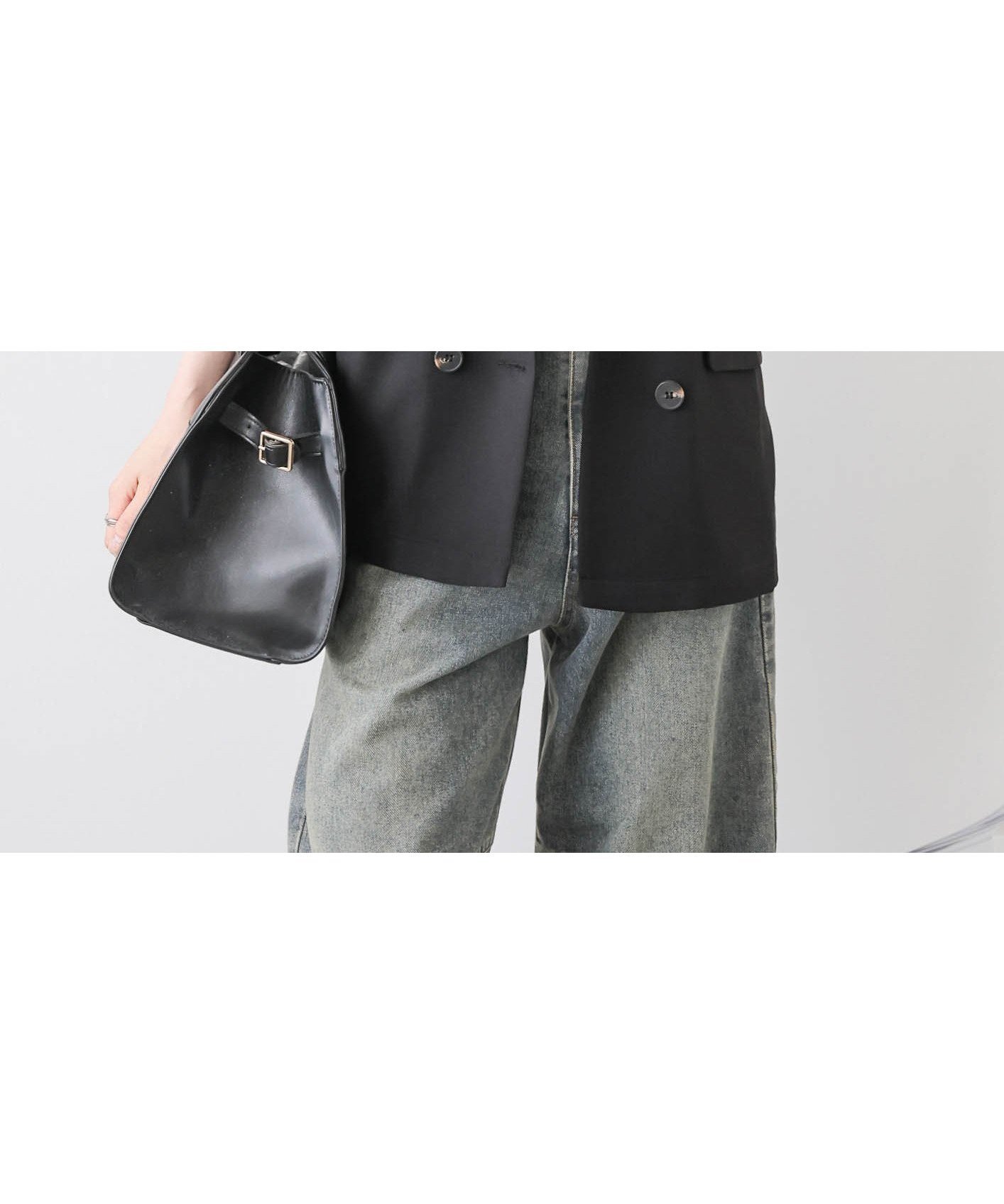 【ラジュール/Lajour】のハーフスリーブジャケット インテリア・キッズ・メンズ・レディースファッション・服の通販 founy(ファニー) 　ファッション　Fashion　レディースファッション　Fashion for Women　アウター　Coat / Outerwear Collection　レディースジャケット・軽アウター　Jackets　スリーブ　Sleeve, Long Sleeve / Short Sleeve　ツイル　Twist, Twisted Detail　ハーフ　Half, Half-Length　バランス　Balance, Style Balance　ルーズ　Loose, Oversized　ブラック|ID: prp329100004665979 ipo3291000000033748865
