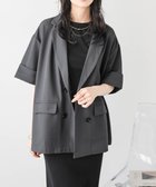【ラジュール/Lajour】のハーフスリーブジャケット 人気、トレンドファッション・服の通販 founy(ファニー) ファッション Fashion レディースファッション Fashion for Women アウター Coat / Outerwear Collection レディースジャケット・軽アウター Jackets スリーブ Sleeve, Long Sleeve / Short Sleeve ツイル Twist, Twisted Detail ハーフ Half, Half-Length バランス Balance, Style Balance ルーズ Loose, Oversized thumbnail グレー|ID: prp329100004665979 ipo3291000000033748867