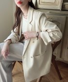 【ジュノア/JUNOAH】のMeiru 選べるテーラードジャケット アイボリー|ID: prp329100004666016 ipo3291000000033919923
