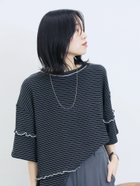 【サマンサモスモス/Samansa Mos2】の配色メローアソートプルオーバー ブラック|ID: prp329100004666028 ipo3291000000034237484
