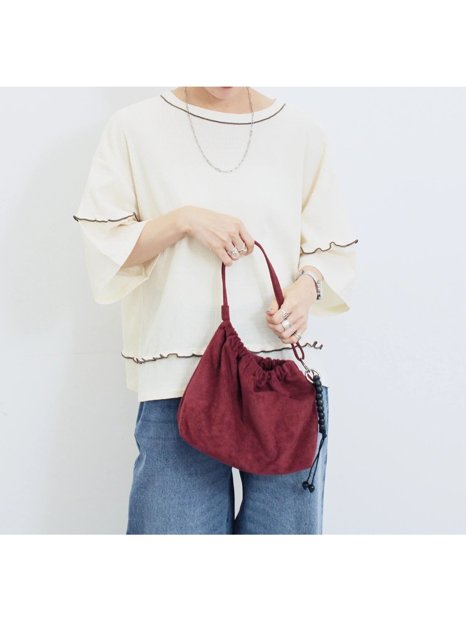 【サマンサモスモス/Samansa Mos2】の配色メローアソートプルオーバー インテリア・キッズ・メンズ・レディースファッション・服の通販 founy(ファニー) 　ファッション　Fashion　レディースファッション　Fashion for Women　トップス・カットソー　Cut & Sew Tops　カジュアルプルオーバー・ニットトップス　Pullovers & Knit Tops / Casual Pullovers　おすすめ　Recommended / Our Picks　ボーダー　Border, Stripe　無地　Plain, Solid Color　キナリ|ID: prp329100004666028 ipo3291000000034775128