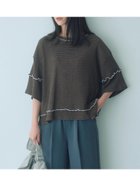 【サマンサモスモス/Samansa Mos2】の配色メローアソートプルオーバー ブラウン|ID: prp329100004666028 ipo3291000000034775130