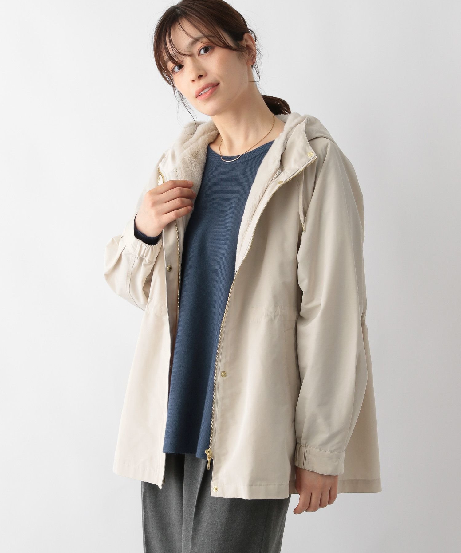 【グローバルワーク/GLOBAL WORK】の3WAY撥水マンパ/115431 インテリア・キッズ・メンズ・レディースファッション・服の通販 founy(ファニー) 　ファッション　Fashion　レディースファッション　Fashion for Women　パターン　Pattern, Design Print　ライナー　Liner, Inner Layer　ロング　Long, Long-Length　エレガント 上品　Elegant　人気　Popular, Best Seller　春　Spring　秋　Autumn　アイボリー08|ID: prp329100004666030 ipo3291000000033749056