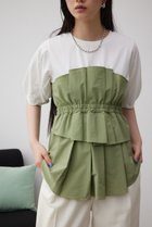 【アズール バイ マウジー/AZUL by moussy】のビスチェレイヤードトップス 柄KHA5|ID: prp329100004666037 ipo3291000000033749098