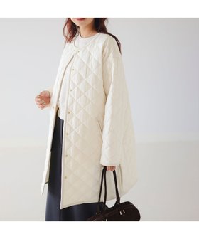 【ビーミングライフストアバイビームス/B:MING LIFE STORE by BEAMS】の【+10%ポイントバック!】キルティング ノーカラー ロング コート(S~M) 25AW 秋冬 秋冬アウター 人気、トレンドファッション・服の通販 founy(ファニー) ファッション Fashion レディースファッション Fashion for Women アウター Coat / Outerwear Collection コート・ロングコート・ピーコート Long Coats, Peacoats & More キルティング Quilted, Quilting コーデュロイ Corduroy, Cord Fabric ショート Short, Short Length スリット Slit, Slit Detail パイピング Piping, Trim Design ブルゾン Blouson, Bomber Jacket マフラー Scarf, Muffler ロング Long, Long-Length A/W・秋冬 Autumn/Winter 2025年 2025 2025-2026秋冬・A/W Autumn/Winter 2025–26 AW25–26 |ID:prp329100004666122