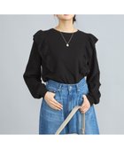 【コーエン/COEN】のハニカムフリルロングスリーブTシャツ BLACK|ID: prp329100004666144 ipo3291000000033998132