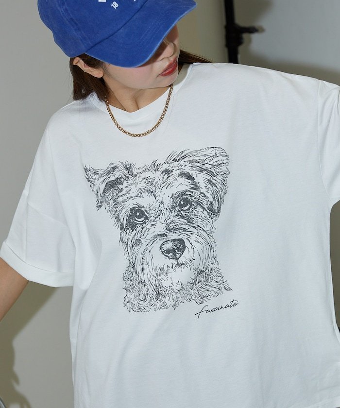 【フリークスストア/FREAK'S STORE】の手書き風 ドッグ アート Tシャツ 限定展開 25SS インテリア・キッズ・メンズ・レディースファッション・服の通販 founy(ファニー) https://founy.com/ ファッション Fashion レディースファッション Fashion for Women トップス・カットソー Cut & Sew Tops シャツ・ブラウス・オフィスカジュアル Elegant Blouses & Button-Ups ロングTシャツ・Tシャツ Longline T-Shirts & Tees 2025年 2025 2025春夏・S/S Spring/Summer 2025 SS25 イラスト Illustration インナー Innerwear リアル Real, Realistic 夏 Summer S/S・春夏 SS, Spring/Summer, Warm Season 犬 Dog |ID: prp329100004666165 ipo3291000000033749603