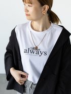 【テチチ/Te chichi】のネックレス刺繍プリントTシャツ オフホワイト|ID: prp329100004666177 ipo3291000000033749649
