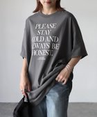 【リベリー/Riberry】のGILDAN ロゴプリントオーバーサイズTシャツ チャコールグレー|ID: prp329100004666206 ipo3291000000033749751