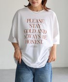 【リベリー/Riberry】のGILDAN ロゴプリントオーバーサイズTシャツ ホワイト×オレンジ|ID: prp329100004666206 ipo3291000000033749756