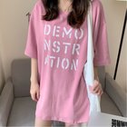 【ミニミニストア/miniministore】のロング ロゴtシャツ レディース 半袖 ピンク|ID: prp329100004666213 ipo3291000000033749787