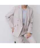 【インデックス/INDEX】の《Oggi掲載》ダブルブレストテーラードジャケット/セットアップ対応可【洗える】 ベージュ|ID: prp329100004666230 ipo3291000000034712413