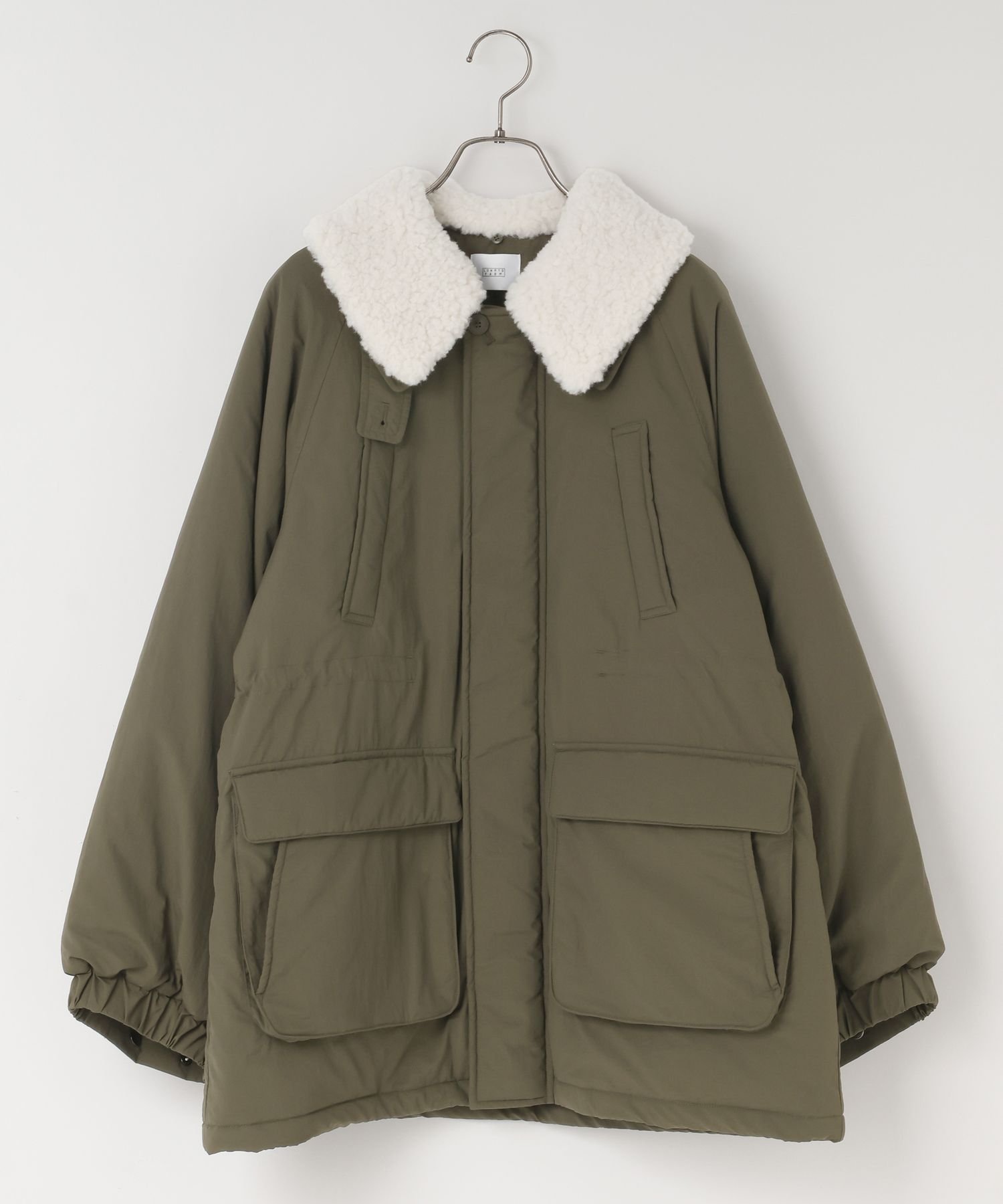 【ローリーズファーム/LOWRYS FARM】のナカワタハンティングジャケット インテリア・キッズ・メンズ・レディースファッション・服の通販 founy(ファニー) 　ファッション　Fashion　レディースファッション　Fashion for Women　アウター　Coat / Outerwear Collection　レディースジャケット・軽アウター　Jackets　シンプル　Simple, Minimal　ジャケット　Jacket, Outerwear　タイトスカート　Pencil Skirt, Tight Skirt　ダウン　Down, Puffer　デニム　Denim, Jeans Material　トレンド　Trend, Trending Now　リラックス　Relax, Relaxed Fit　カーキ78|ID: prp329100004666259 ipo3291000000033849689