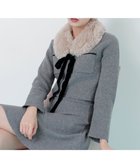 【ジルバイジルスチュアート/JILL by JILLSTUART】のファーティッペットニットセットアップ 人気、トレンドファッション・服の通販 founy(ファニー) ファッション Fashion レディースファッション Fashion for Women トップス・カットソー Cut & Sew Tops ニット Knit Tops & Sweaters ジャケット Jacket, Outerwear スペシャル Special, Limited Edition フィット Fit, Slim Fit フェイクファー Faux Fur, Imitation Fur フレア Flare, Flared ベロア Velour, Soft Velvet ミニスカート Mini Skirt, Short Skirt リボン Ribbon, Bow thumbnail グレー|ID: prp329100004666281 ipo3291000000033750038