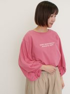 【サマンサモスモス/Samansa Mos2】の袖タックTシャツ ピンク|ID: prp329100004666282 ipo3291000000033750042