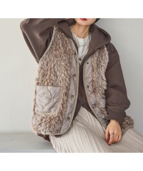【ニコアンド/niko and】のアソートファーベスト 人気、トレンドファッション・服の通販 founy(ファニー) ファッション Fashion レディースファッション Fashion for Women アウター Coat / Outerwear Collection トップス・カットソー Cut & Sew Tops ベスト&ジレ / 重ね着スタイル Vests & Gilets おすすめ Recommended / Our Picks キルティング Quilted, Quilting スウェット / スエット Sweatshirt, Sweatwear フェミニン Feminine, Girly ブルゾン Blouson, Bomber Jacket ベスト Vest, Waistcoat 人気 Popular, Best Seller 冬 Winter / This Winter 定番 Standard, Basic Item |ID:prp329100004666283
