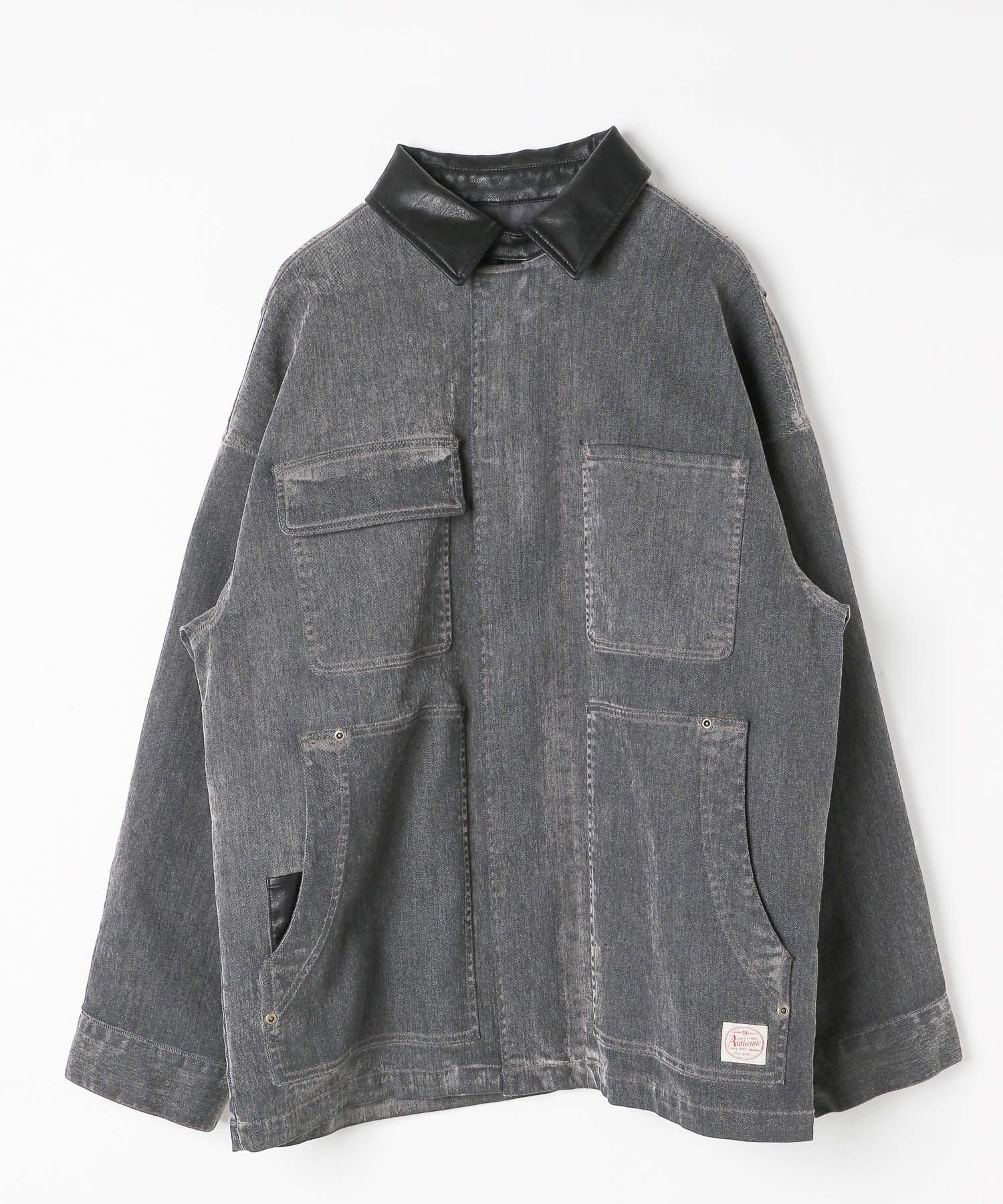 【ニコアンド/niko and】のフロッキーアソートワークジャケット インテリア・キッズ・メンズ・レディースファッション・服の通販 founy(ファニー) 　ファッション　Fashion　レディースファッション　Fashion for Women　アウター　Coat / Outerwear Collection　レディースジャケット・軽アウター　Jackets　おすすめ　Recommended / Our Picks　なめらか　Smooth, Silky Texture　ジャケット　Jacket, Outerwear　デニム　Denim, Jeans Material　フェイクレザー　Faux Leather, PU Leather　ブルゾン　Blouson, Bomber Jacket　ボックス　Boxy, Box Shape　ワーク　Workwear, Utility Style　ヴィンテージ　Vintage Style　エレガント 上品　Elegant　ブラックデニム|ID: prp329100004666287 ipo3291000000034004170