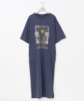 【アミナコレクション/Amina Collection】の【カヒコ】アドリアーノワンピース【SURF Palms】 人気、トレンドファッション・服の通販 founy(ファニー) ファッション Fashion レディースファッション Fashion for Women ワンピース Dresses ウォッシュ Washed Finish フロント Front, Front Design プリント Print, Printed Pattern |ID:prp329100004666305
