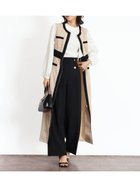 【ヴァン/Vin】のトリミングデザインジップワンピース ベージュ|ID: prp329100004666309 ipo3291000000033827650
