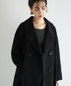 【アンドミー/andme】のリバー ピーコート evernavy エバーネイビー 人気、トレンドファッション・服の通販 founy(ファニー) ファッション Fashion レディースファッション Fashion for Women アウター Coat / Outerwear Collection コート・ロングコート・ピーコート Long Coats, Peacoats & More ダブル Double, Double-Breasted トレンド Trend, Trending Now フェイス Face, Facial Design ベーシック Basic, Essential ボックス Boxy, Box Shape ポケット Pocket, Pocket Detail thumbnail ブラック|ID: prp329100004666323 ipo3291000000033999446